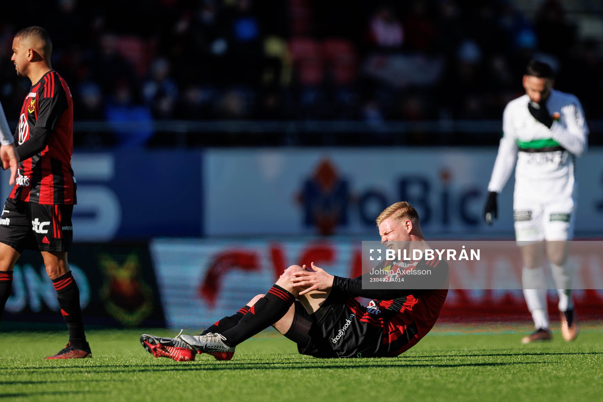 Östersunds Malcolm Stolt har ont