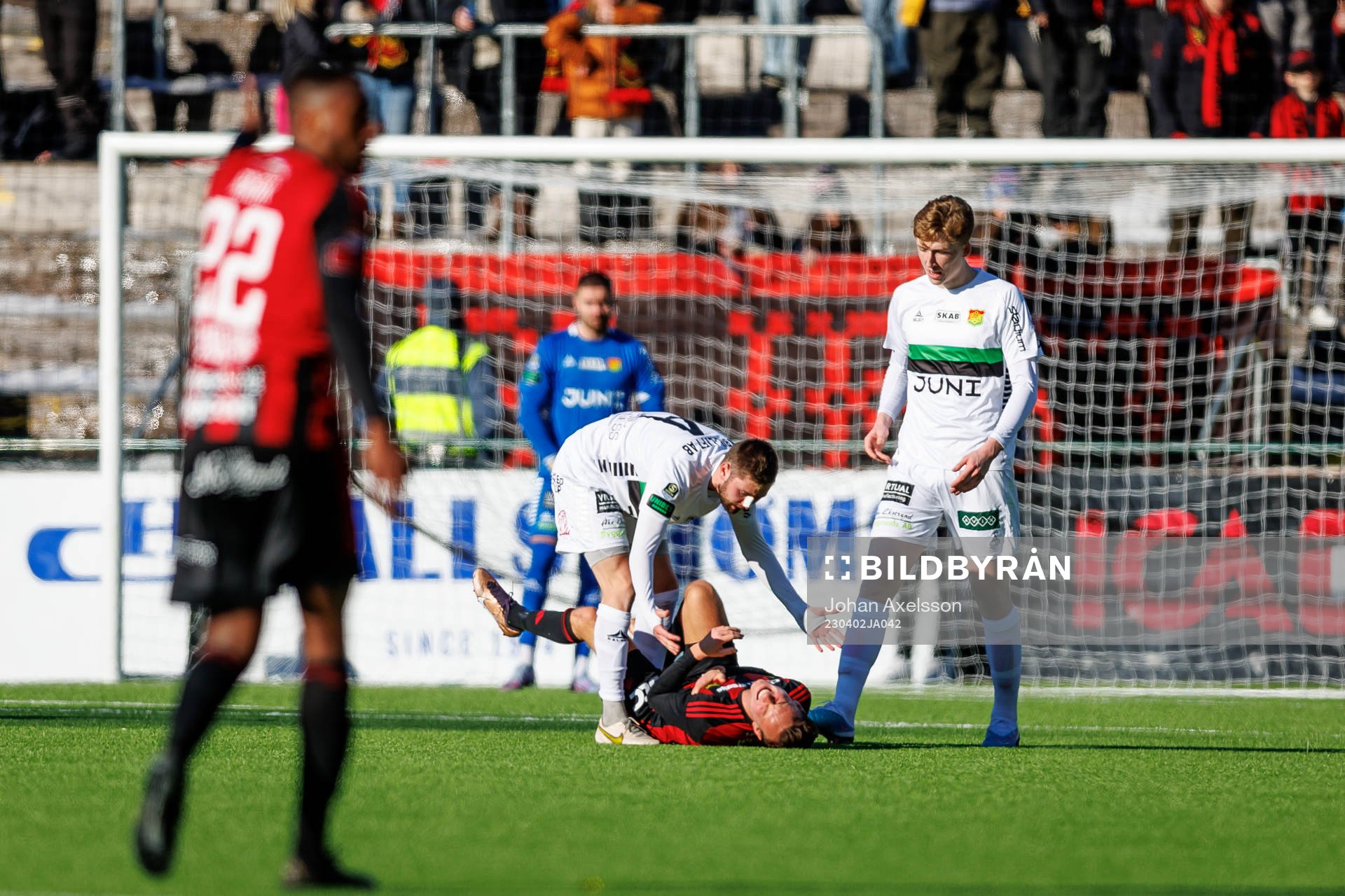 GAIS Axel Norén reagerar på Östersunds Cesar Weilid