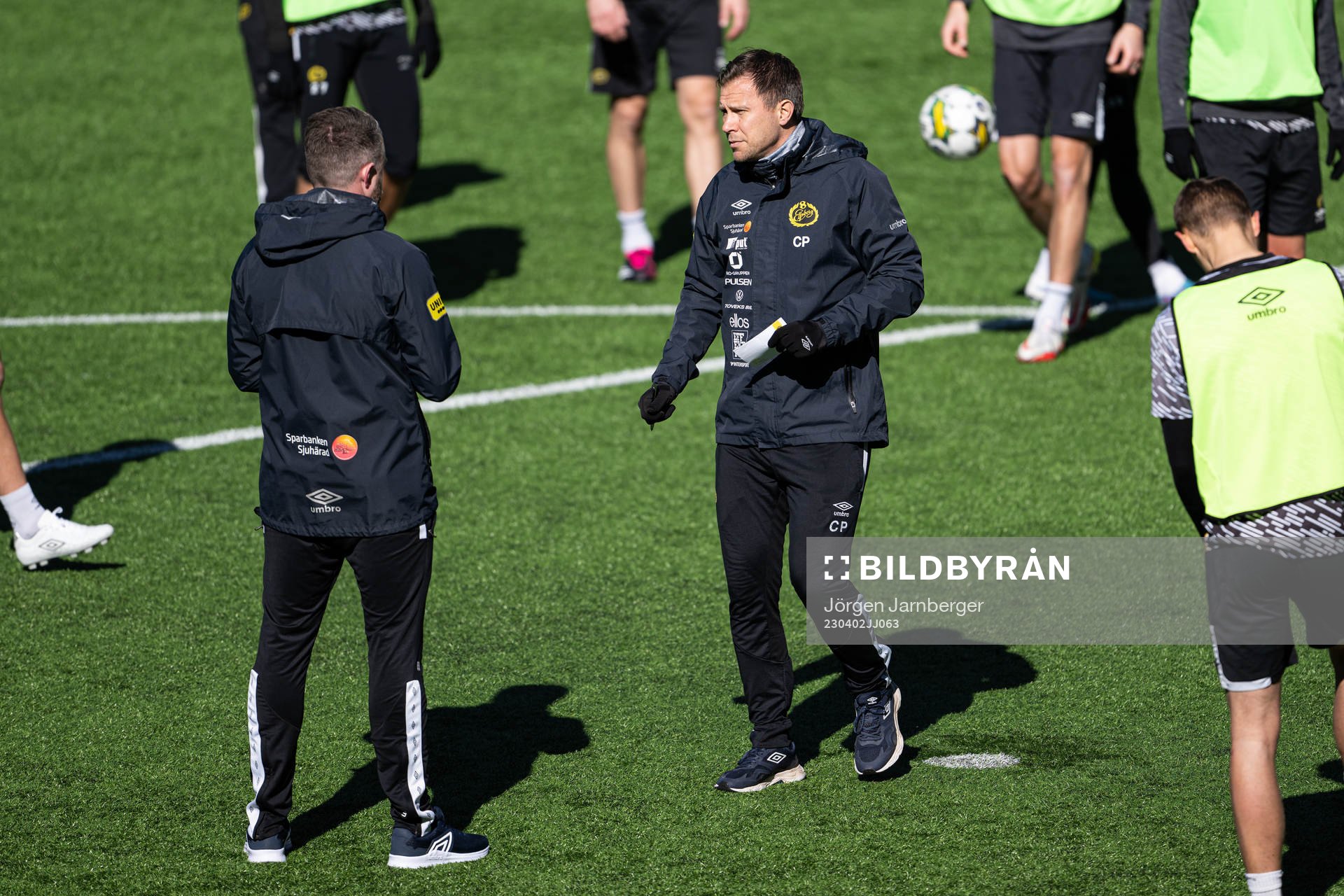Assisterande tränare Christer Persson under en träning med Elfsborg den 2 april 2023 i Borås. 