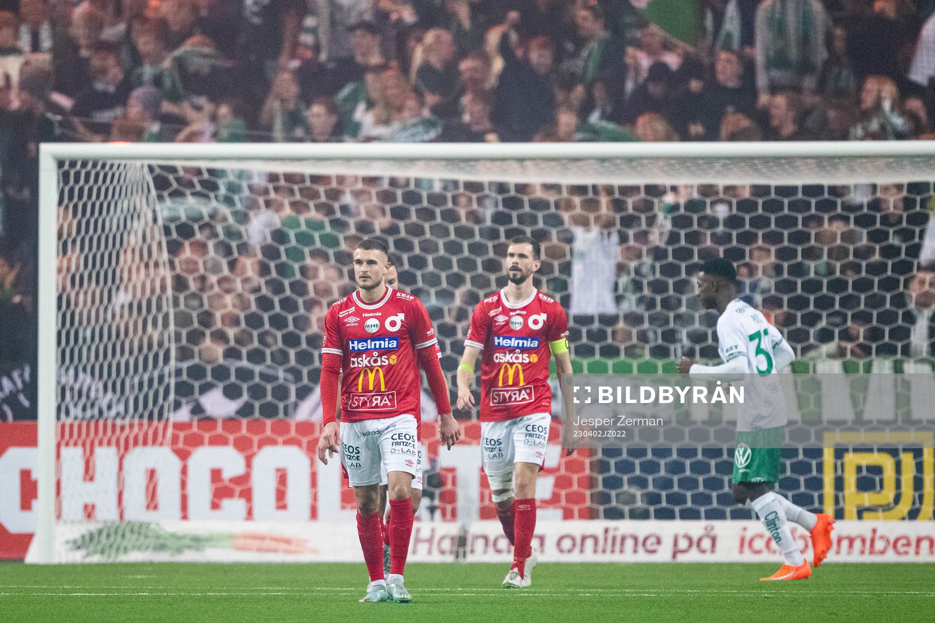 Degerfors Christos Gravius och Sebastian Ohlsson deppar