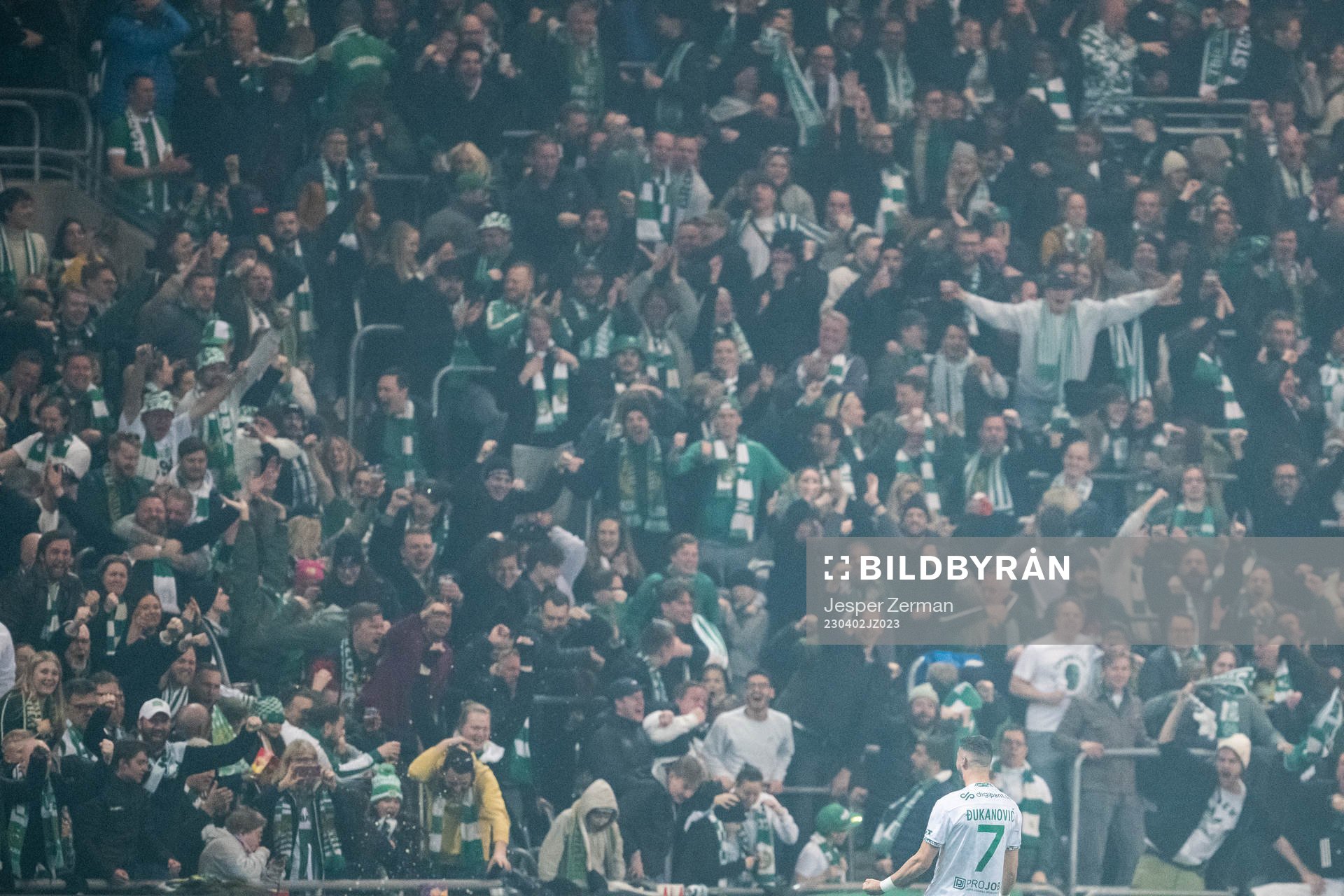 Hammarbys Viktor Djukanovic jublar