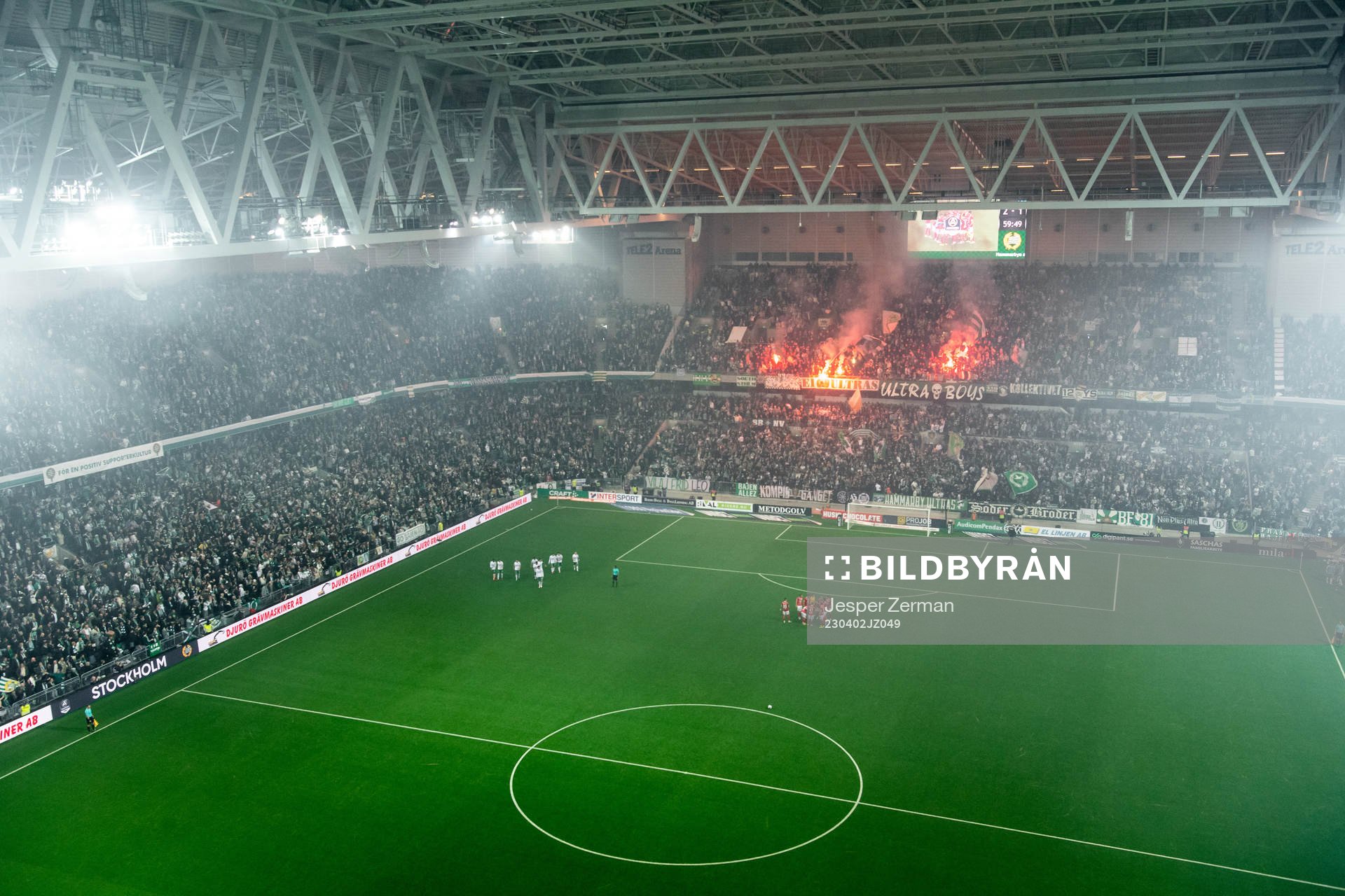 Hammarbys spelare jublar