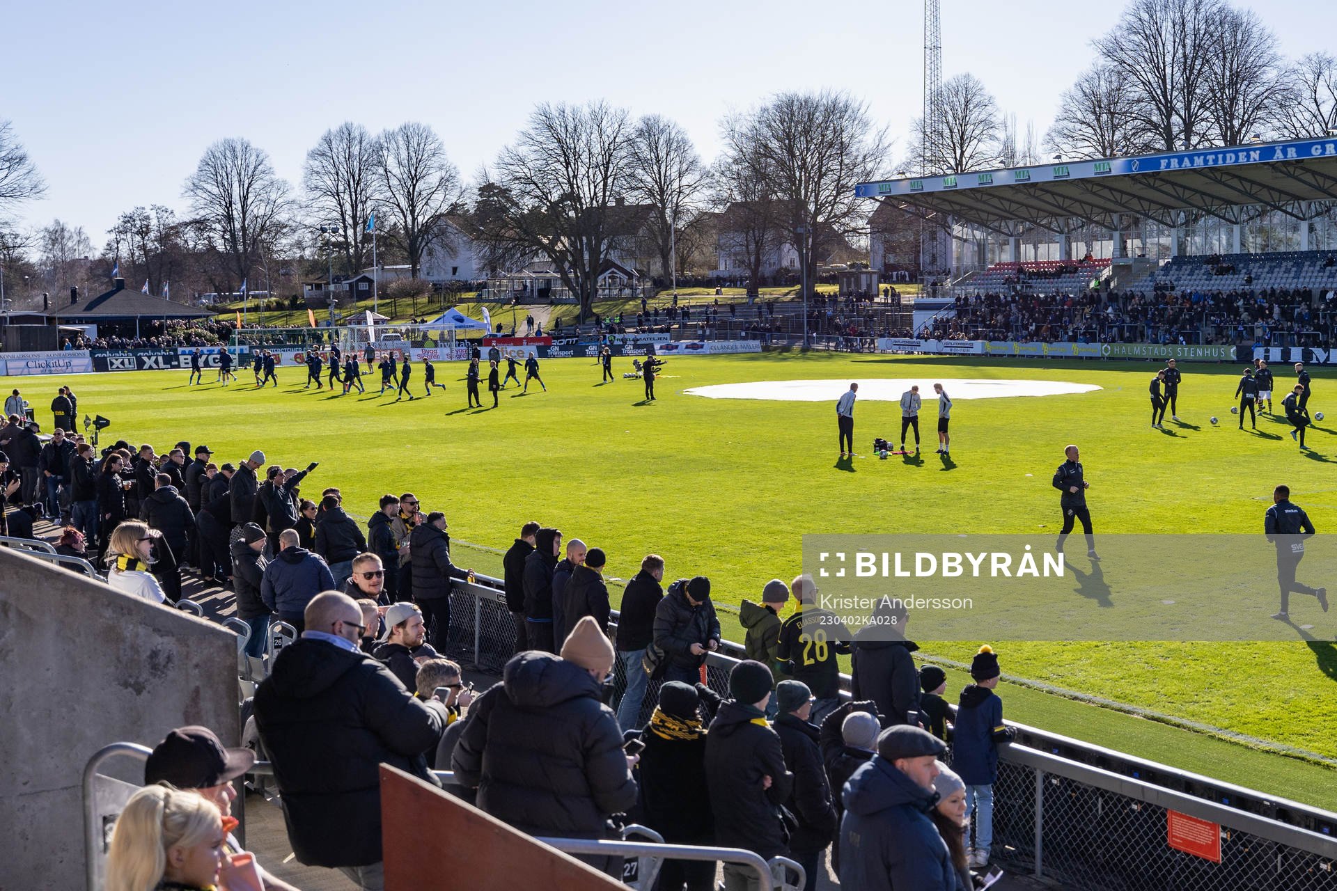 Örjans Vall före fotbollsmatchen i Allsvenskan mellan