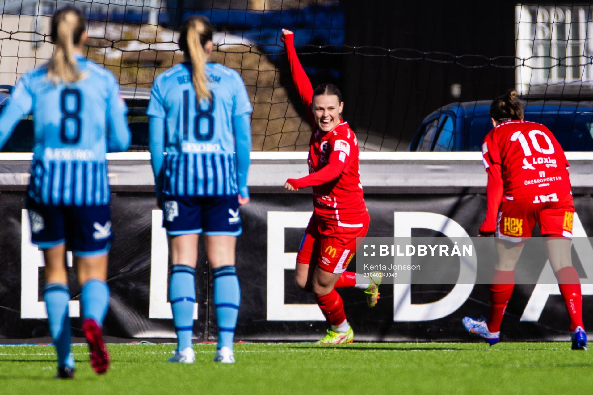 Örebros Maja Bodin jublar