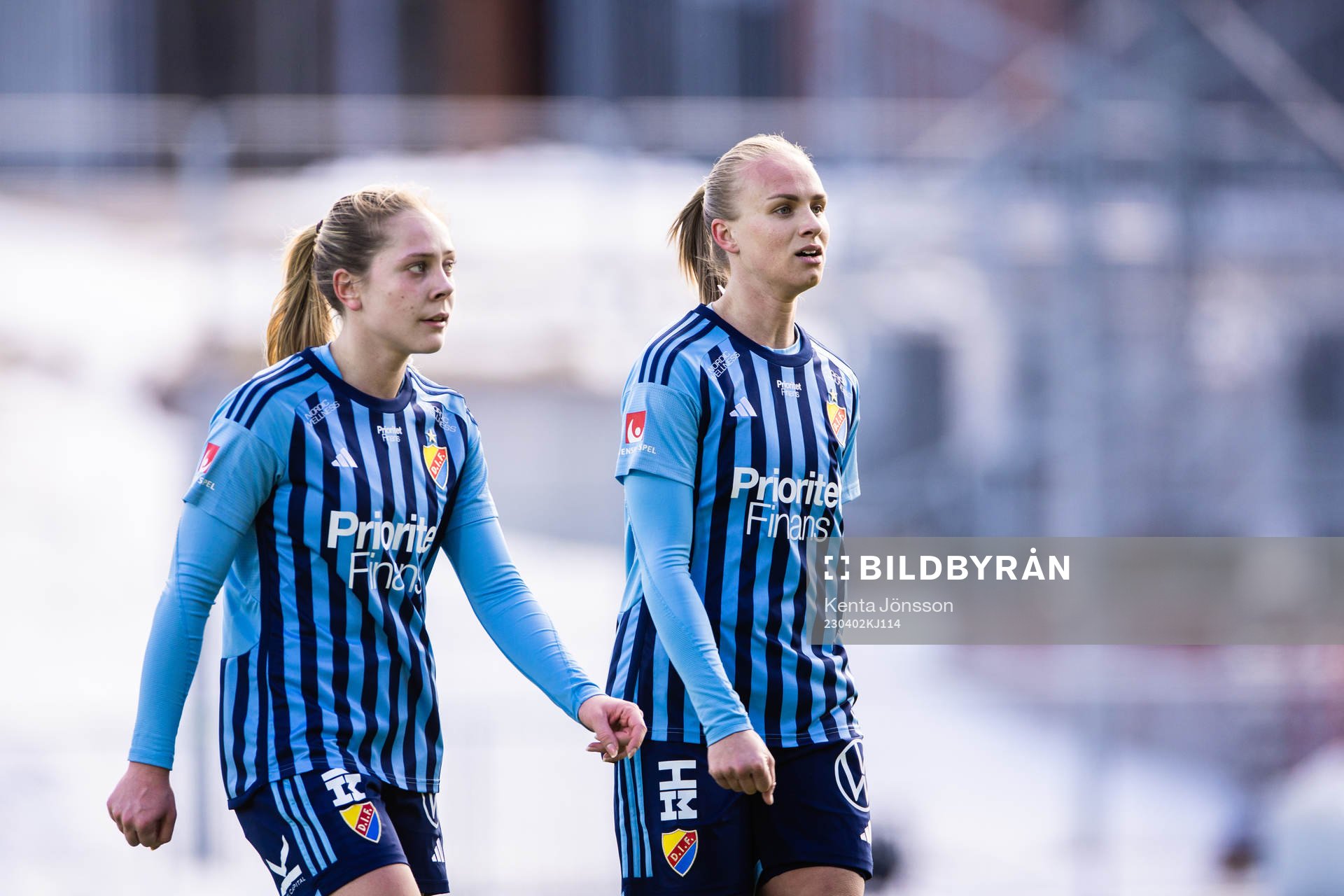 Djurgårdens Alice Bergström och Matilda Plan deppar