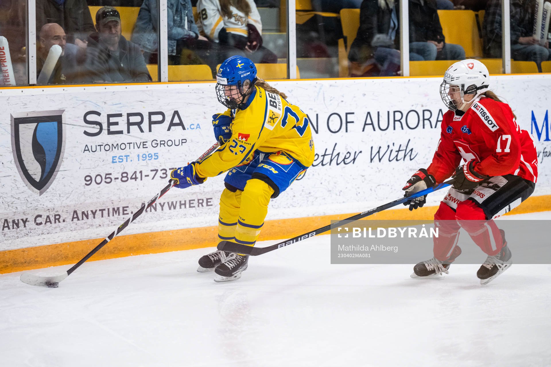 Ebba Hedqvist of Sweden and Lara Christen of Switzerland