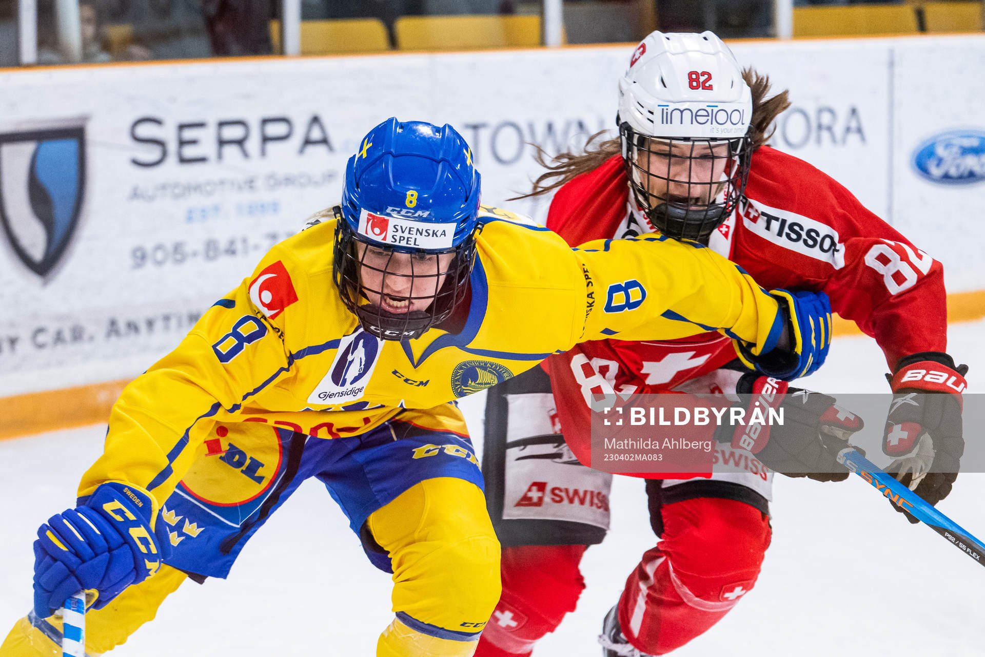 Hilda Svensson of Sweden and Alessia Baechler  of