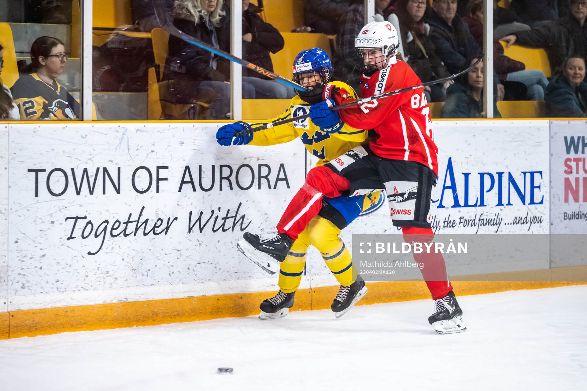 Fanny Rask of Sweden and Alessia Baechler of Switzerland