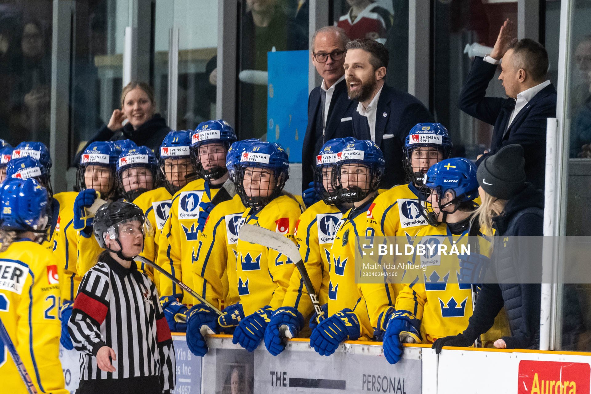 Assistant coach Andreas Spångberg, head coach Ulf Lundberg