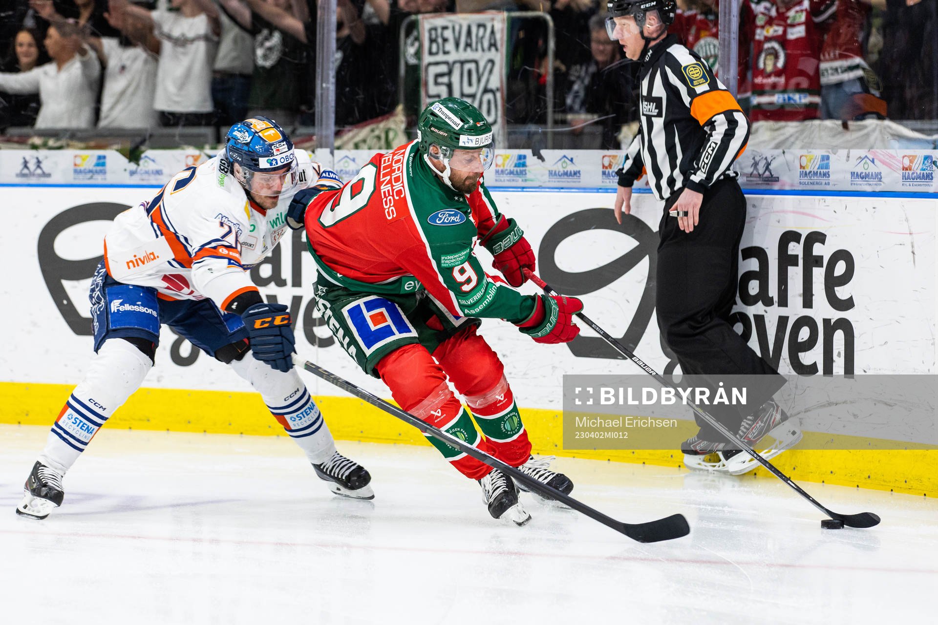 Växjös Joel Kellman och Frölundas Jan Mursak