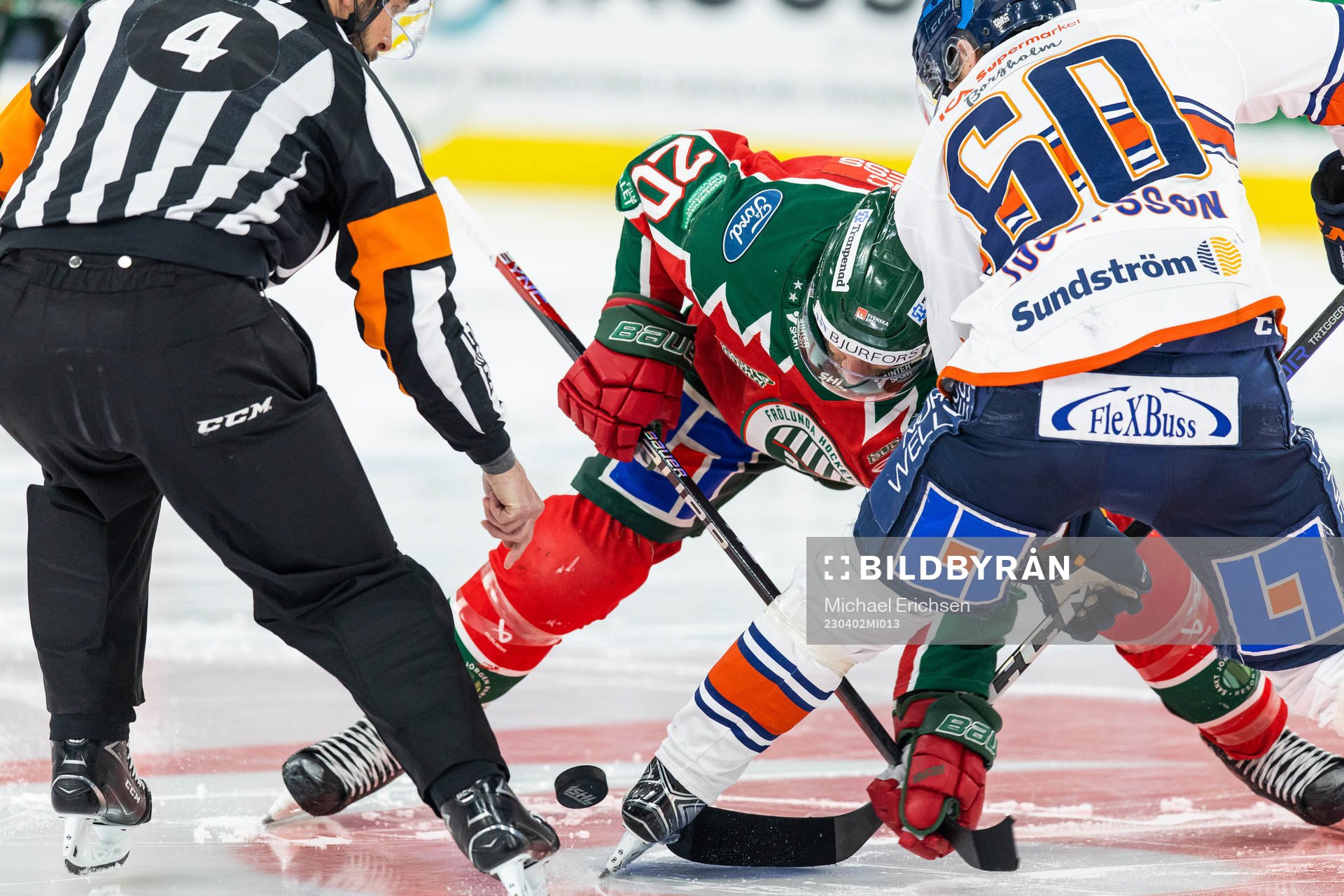 Frölundas Joel Lundqvist och Växjös Erik Josefsson