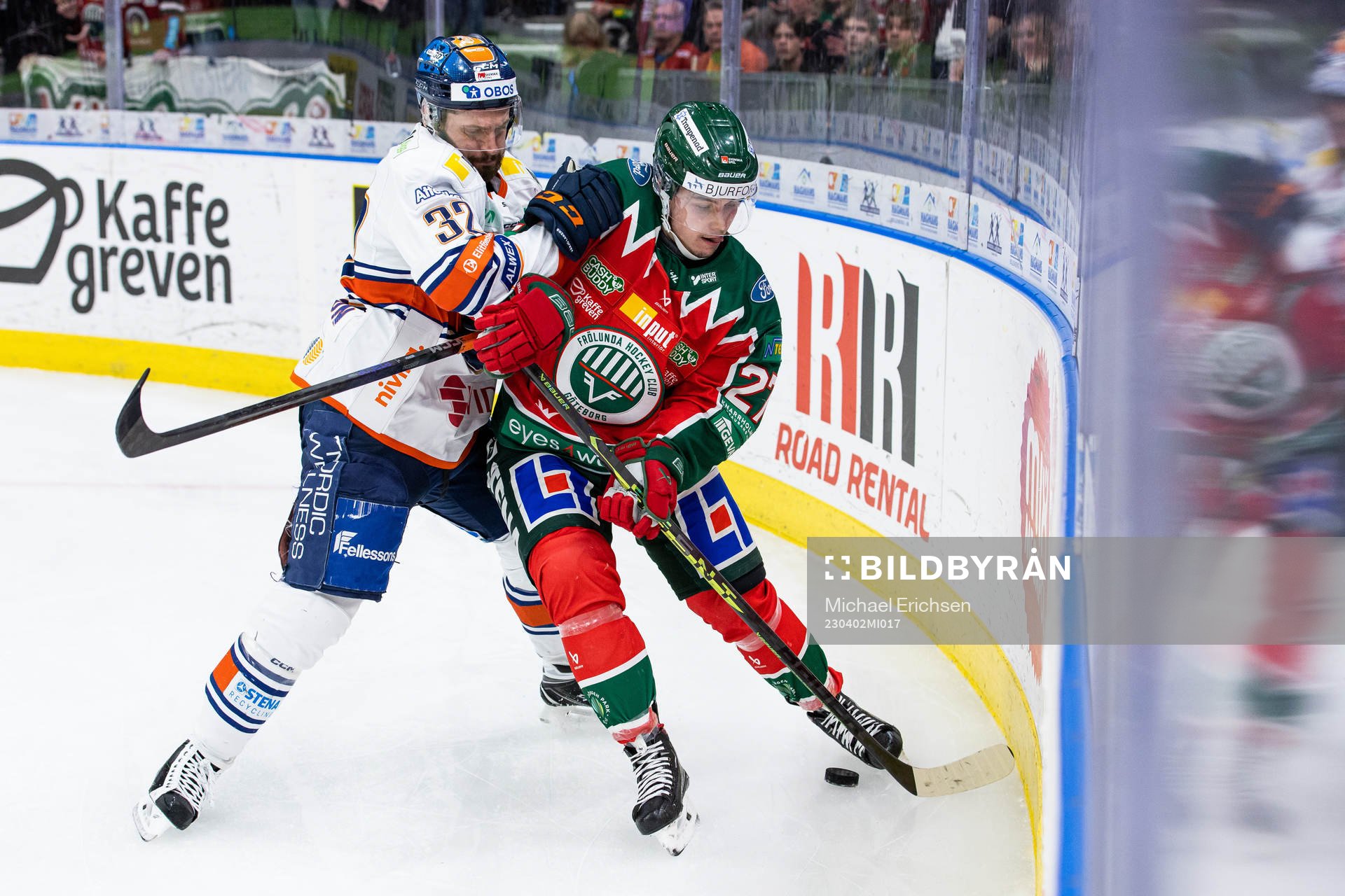 Växjös Lukas Bengtsson och Frölundas Jere Innala