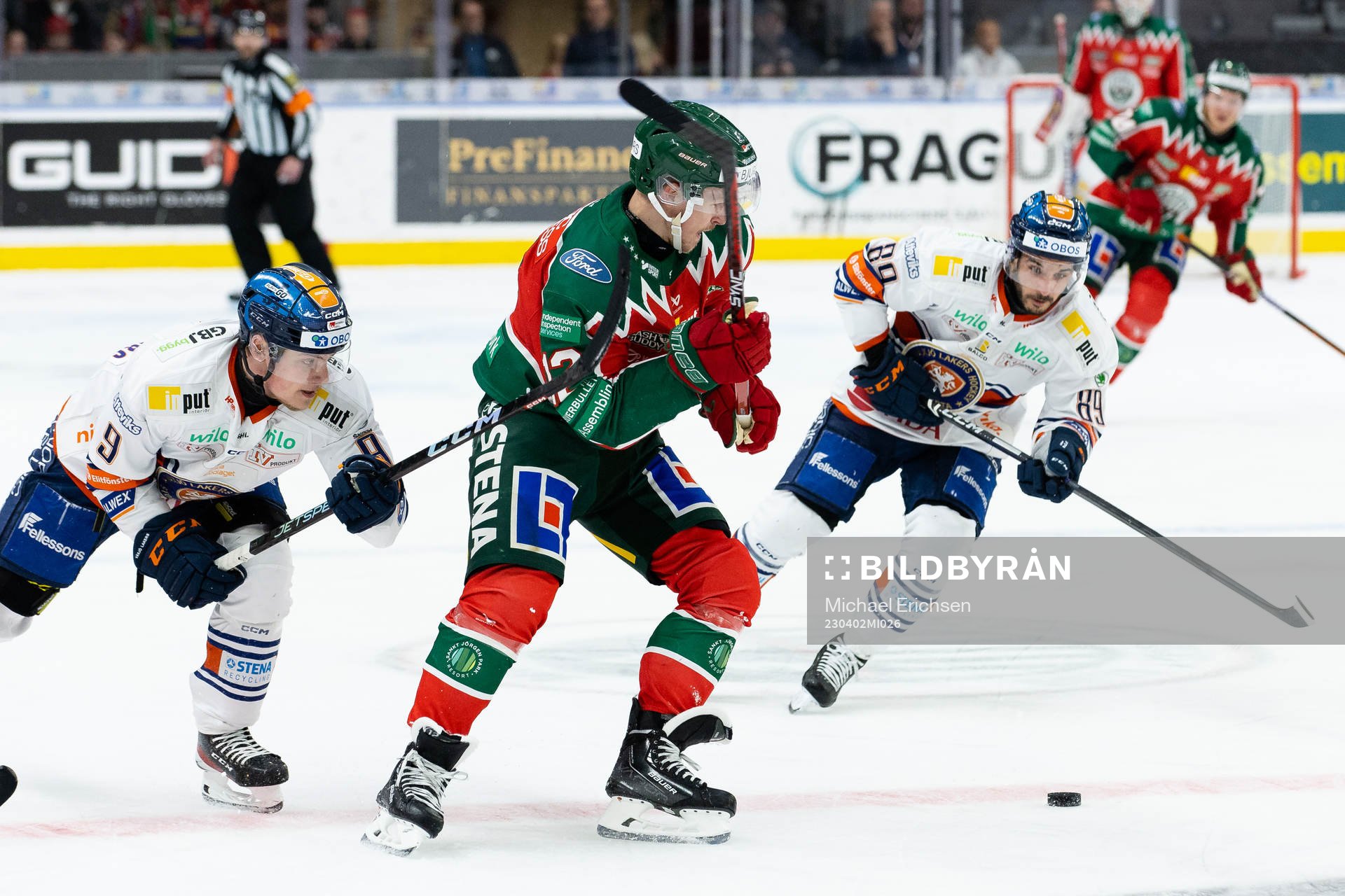 Växjös Victor Stjernborg och Frölundas Max Friberg