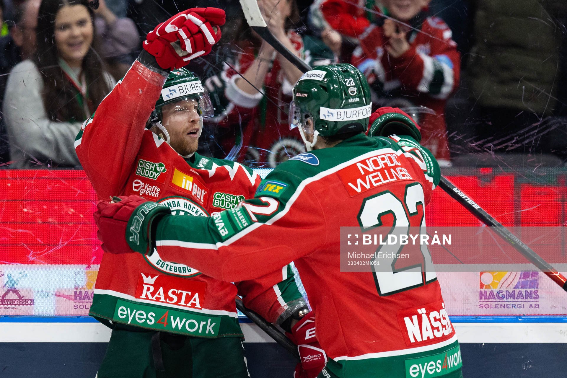 Frölundas Ryan Lasch jublar
