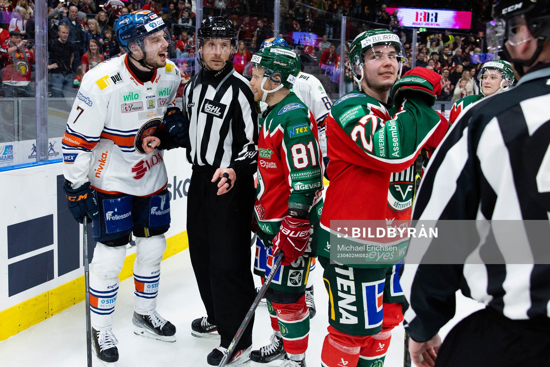 Växjös Hardy Häman Aktell och Frölundas Ryan Lasch
