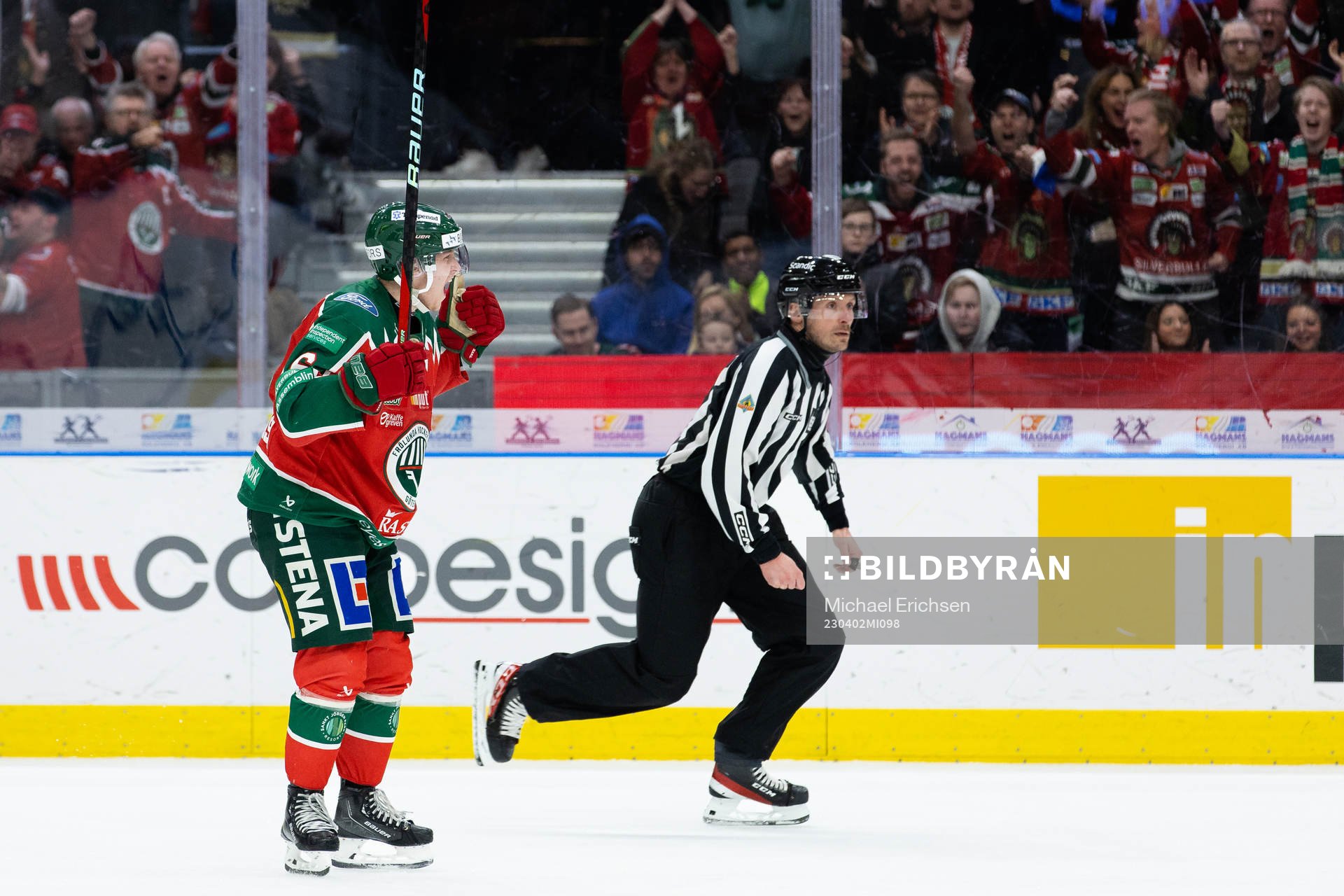 Frölundas Filip Hasa jublar
