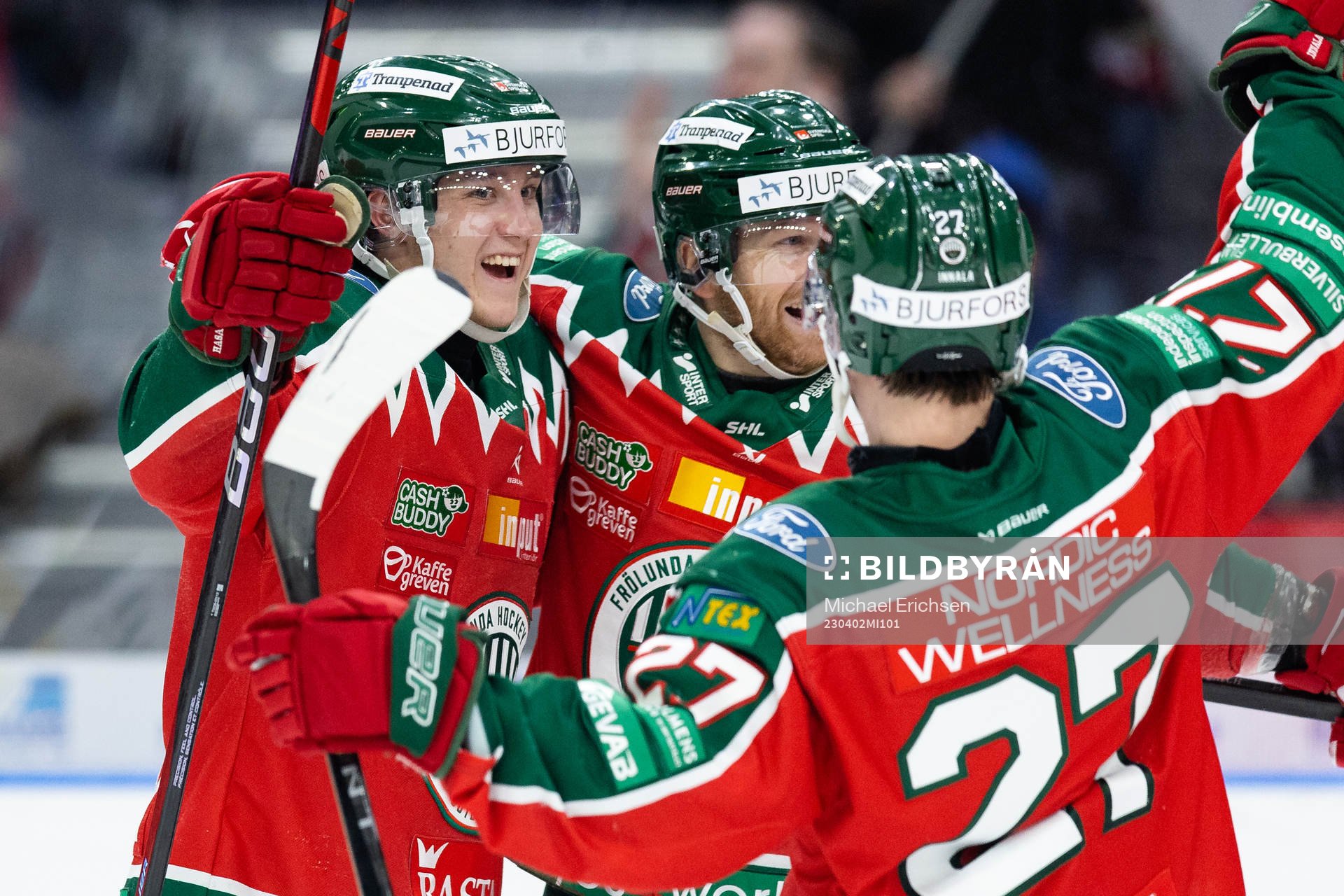 Frölundas Filip Hasa jublar