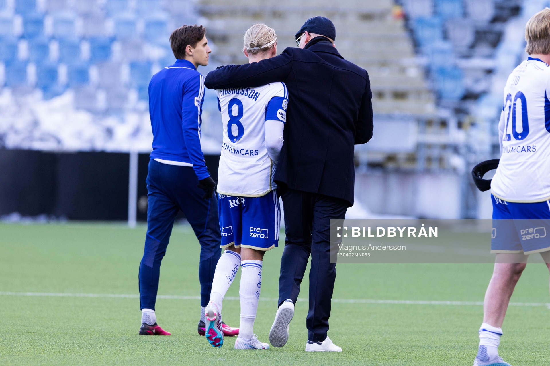 IFK Norrköpings Arnor Sigurdsson och tränare Glen