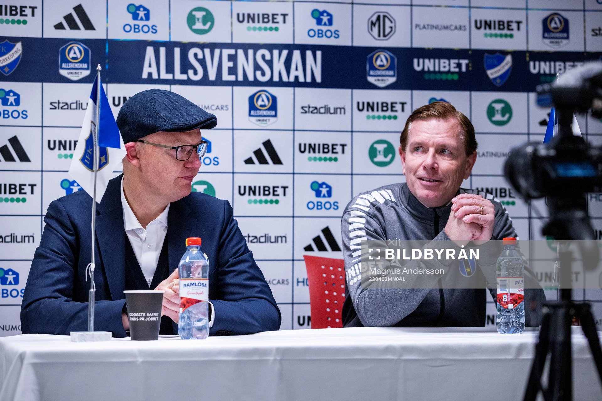 IFK Norrköpings tränare Glen Riddersholm och Sirius