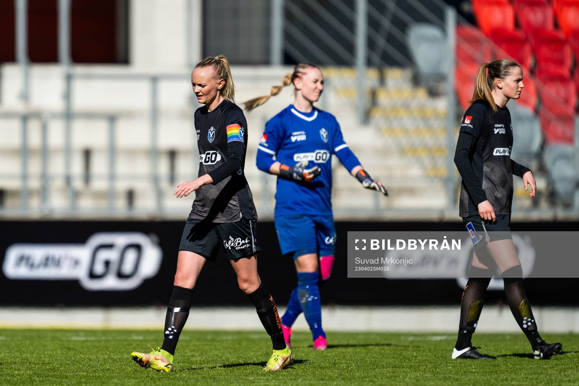 Växjö DFFs Emma Pennsäter, Louise Högrell Ledbetter och