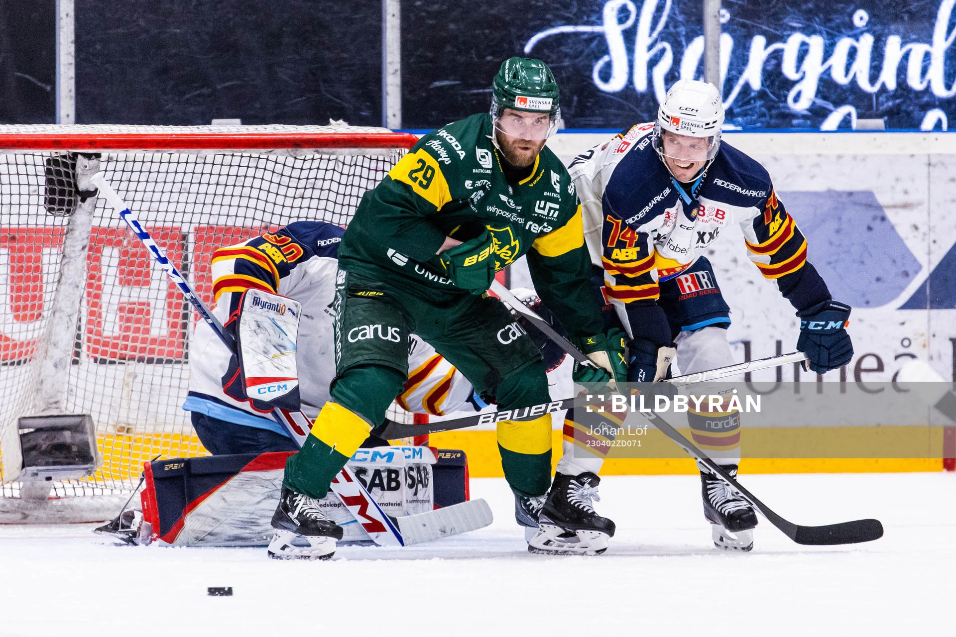 Björklövens Alexander Wiklund och Djurgårdens Nicklas