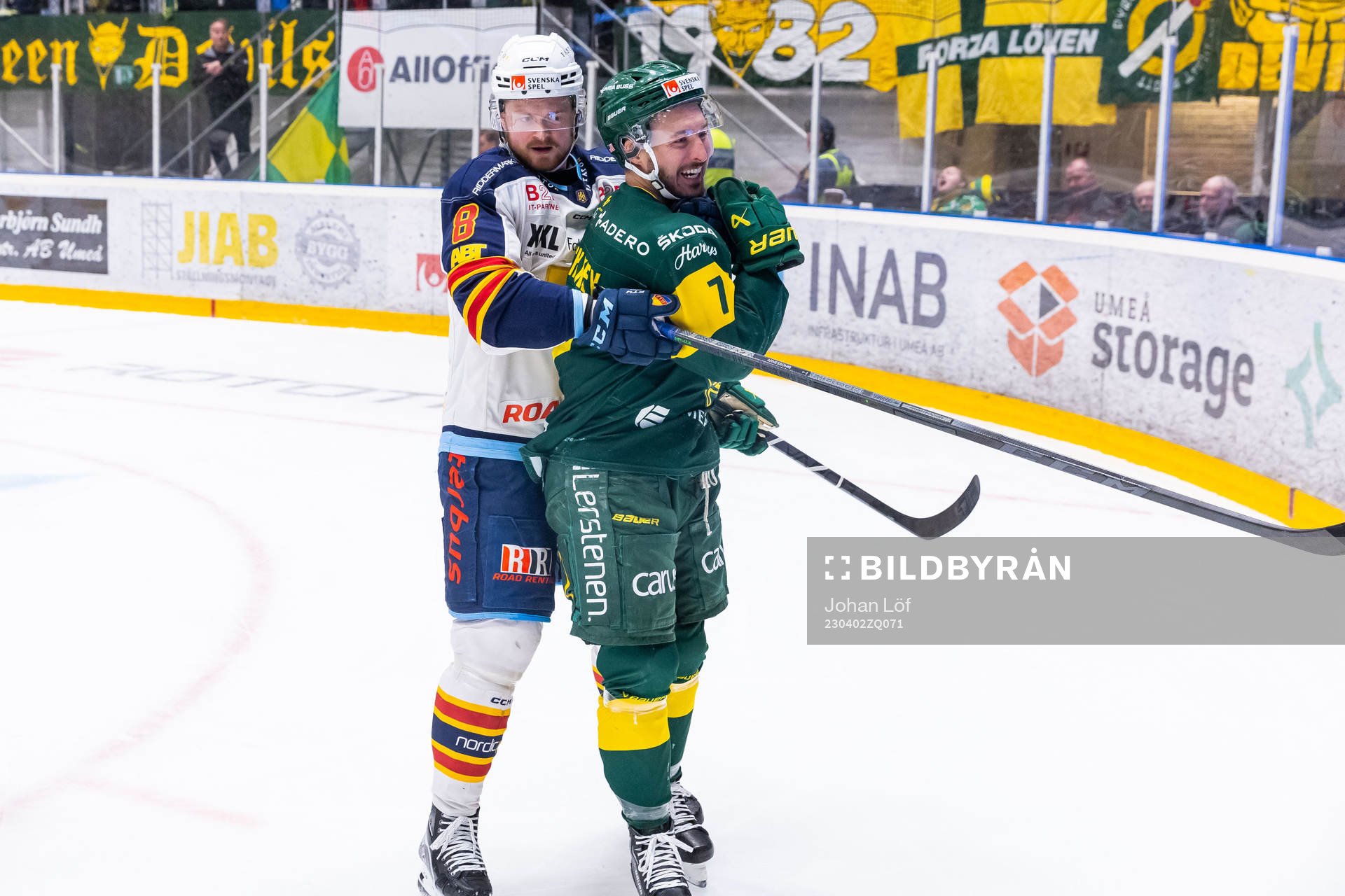 Djurgårdens Linus Arnesson och Björklövens Nicholas