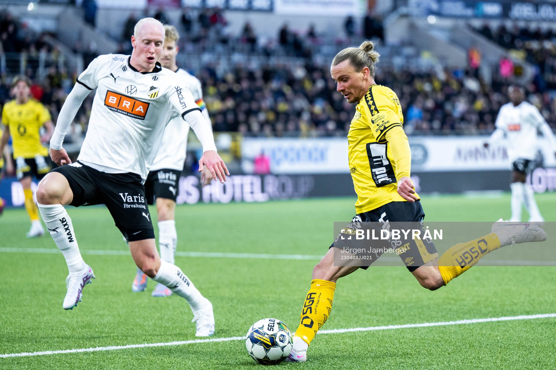Häckens Valgeir Fridriksson och Elfsborgs Niklas Hult