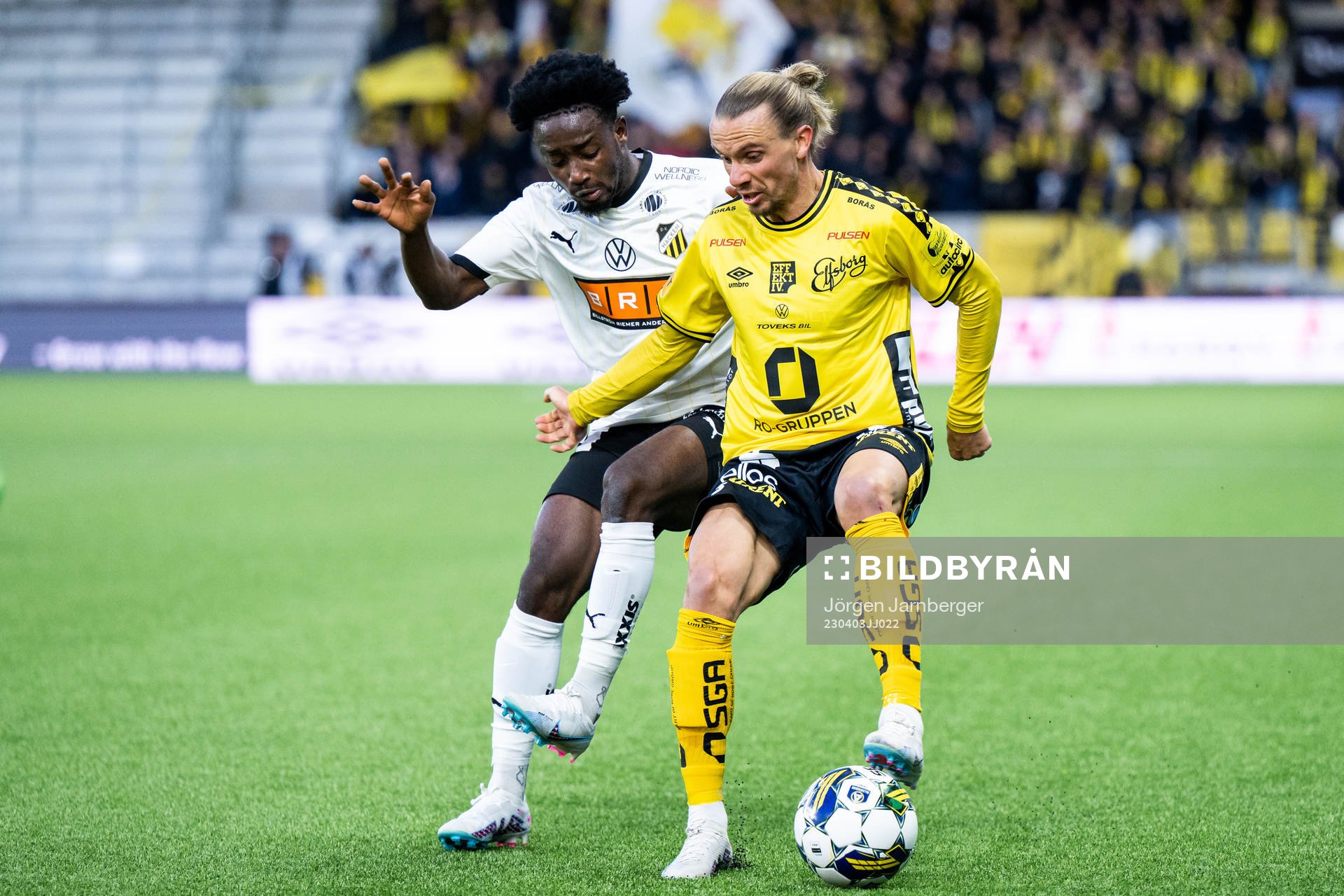 Häckens Ibrahim Sadiq och Elfsborgs Niklas Hult