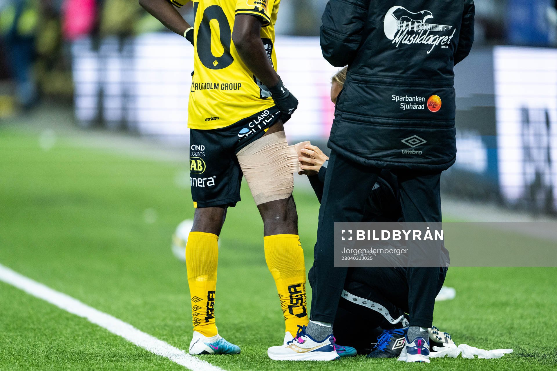 Elfsborgs Michael Baidoo får vård
