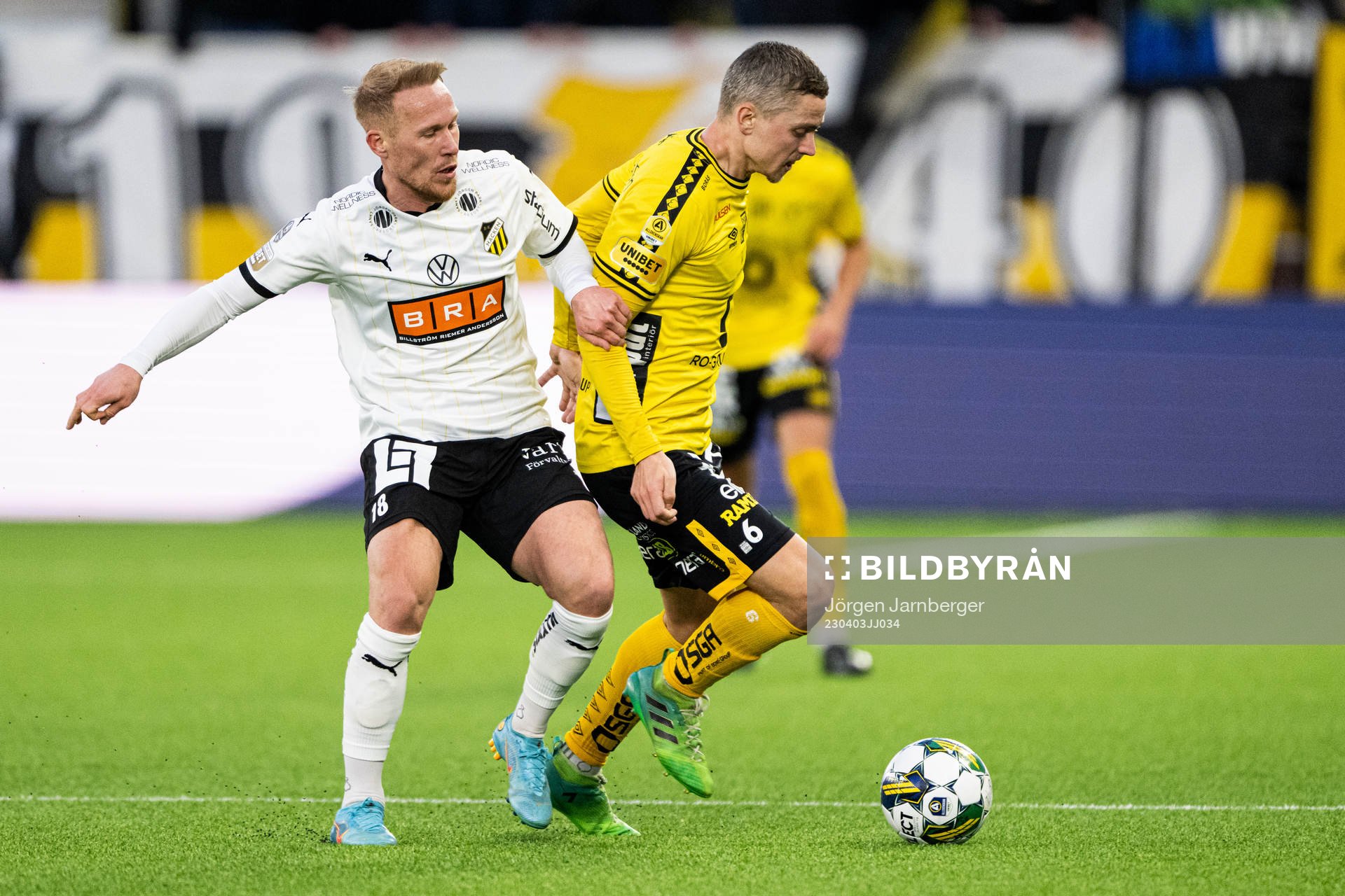 Häckens Mikkel Rygaard Jensen och Elfsborgs Andre Ibsen