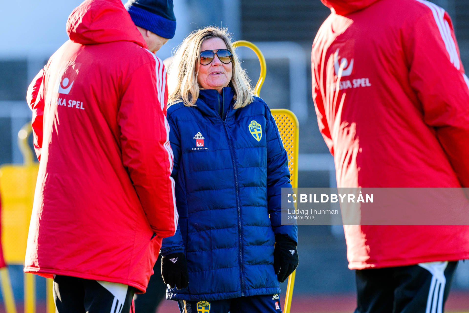 Manager Marika Domanski Lyfors of the Swedish women's