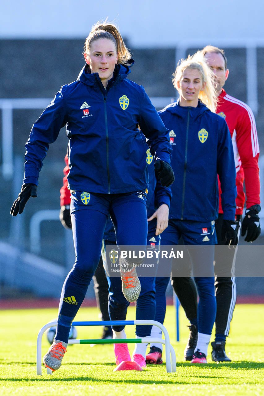 Goalkeeper Tove Enblom of the Swedish women's national