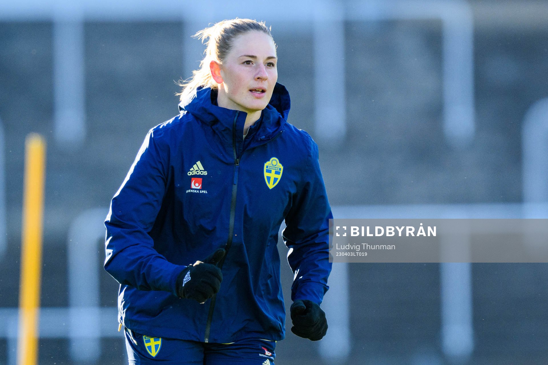 Goalkeeper Tove Enblom of the Swedish women's national
