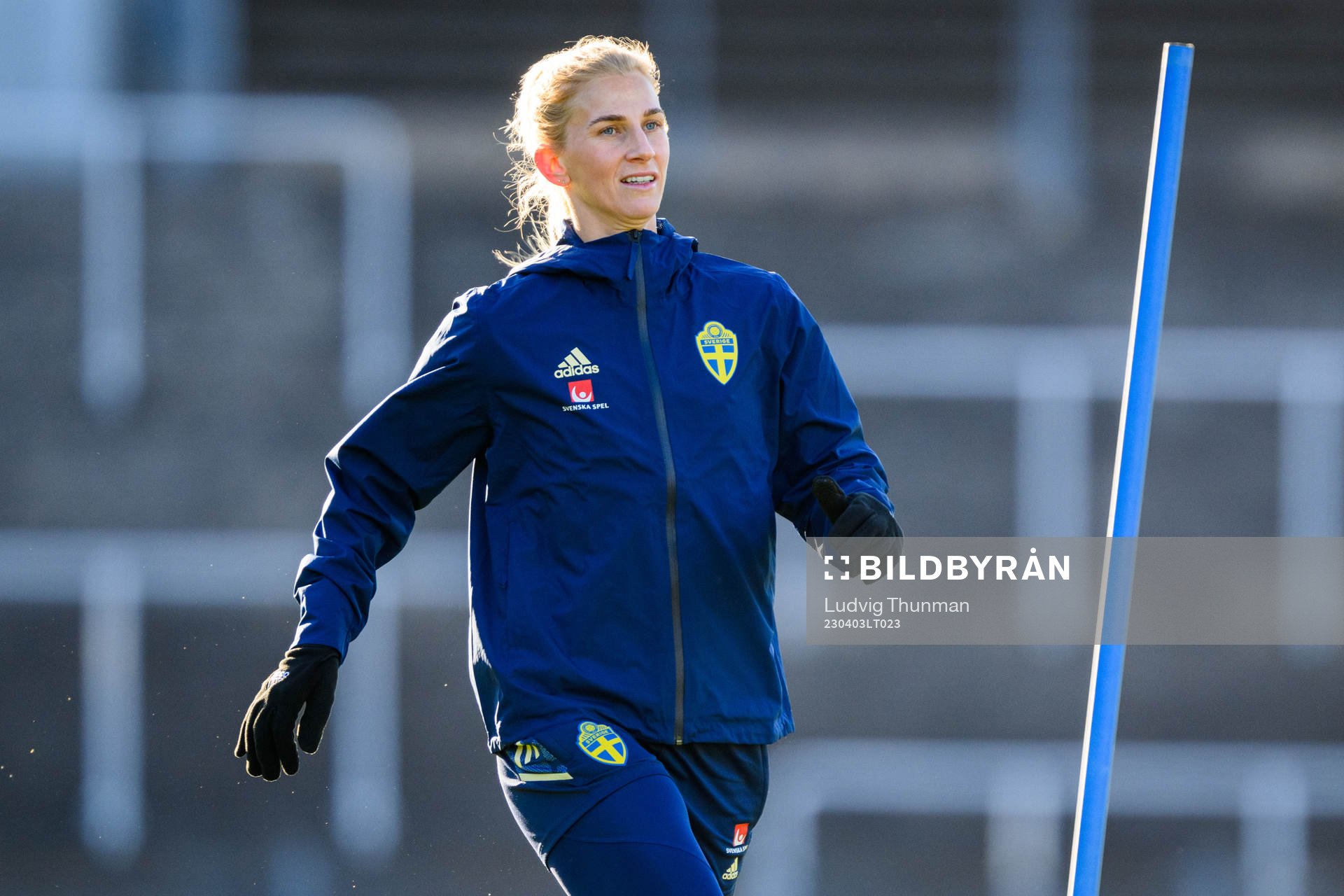 Sofia Jakobsson of the Swedish women's national football