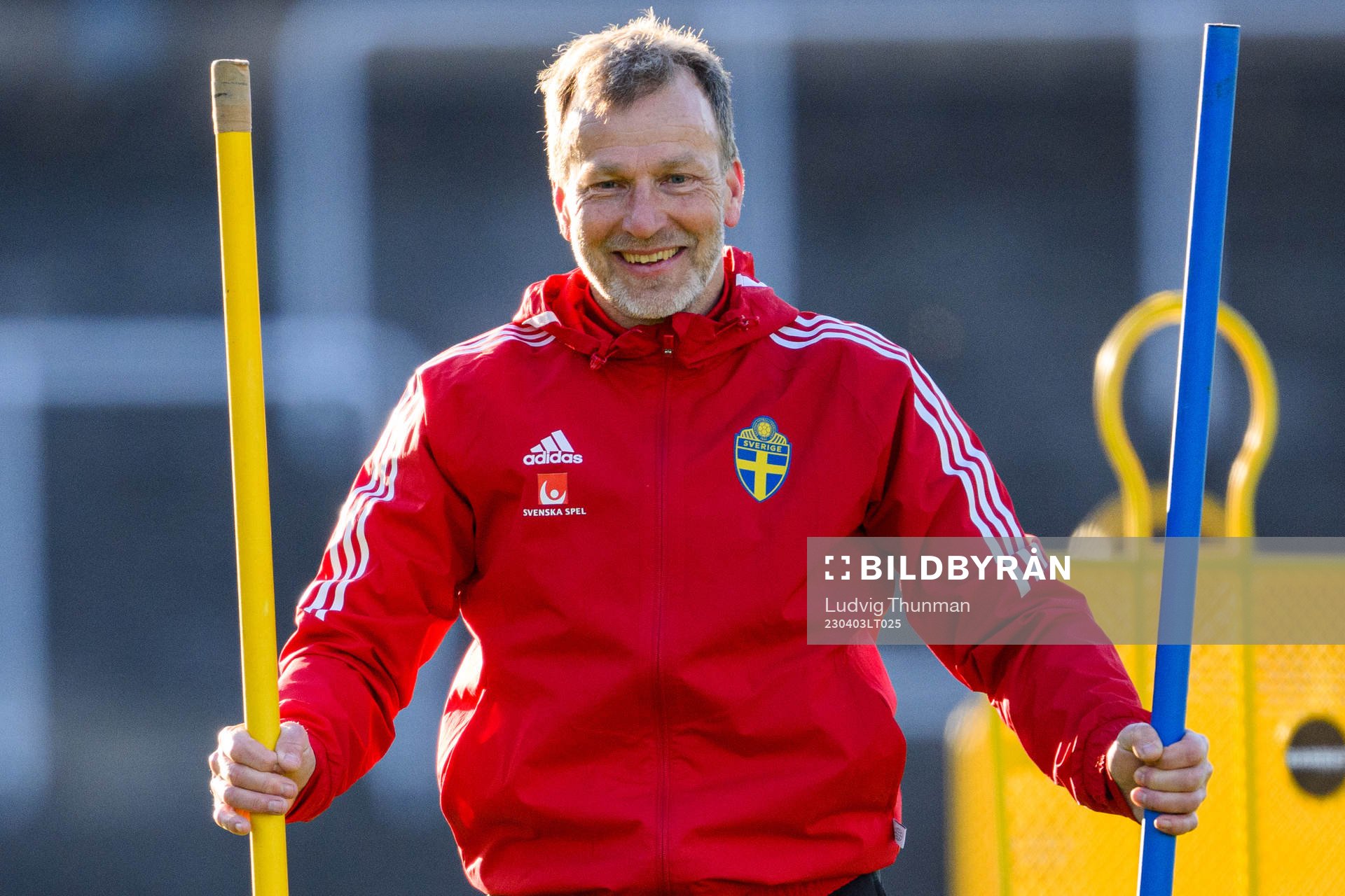 Physiotherapist Pontus Ekblom of the Swedish women's