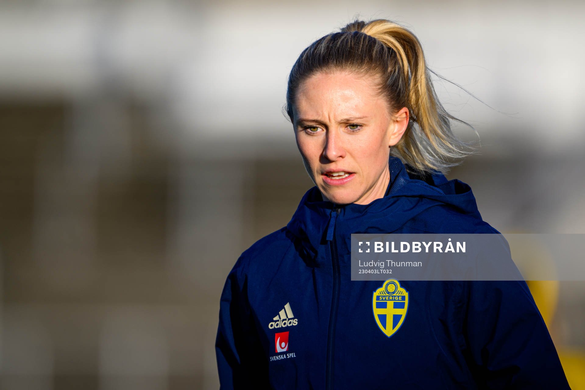 Rebecka Blomqvist of the Swedish women's national football