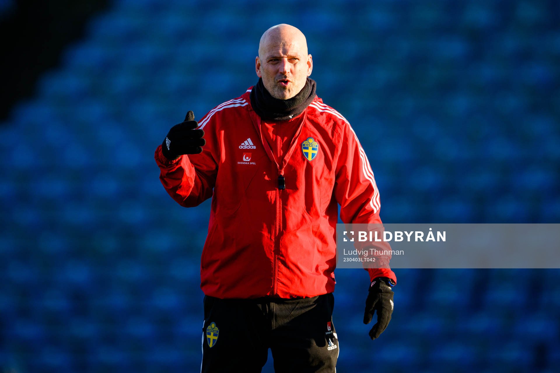 Assistant coach Magnus Wikman of the Swedish women's