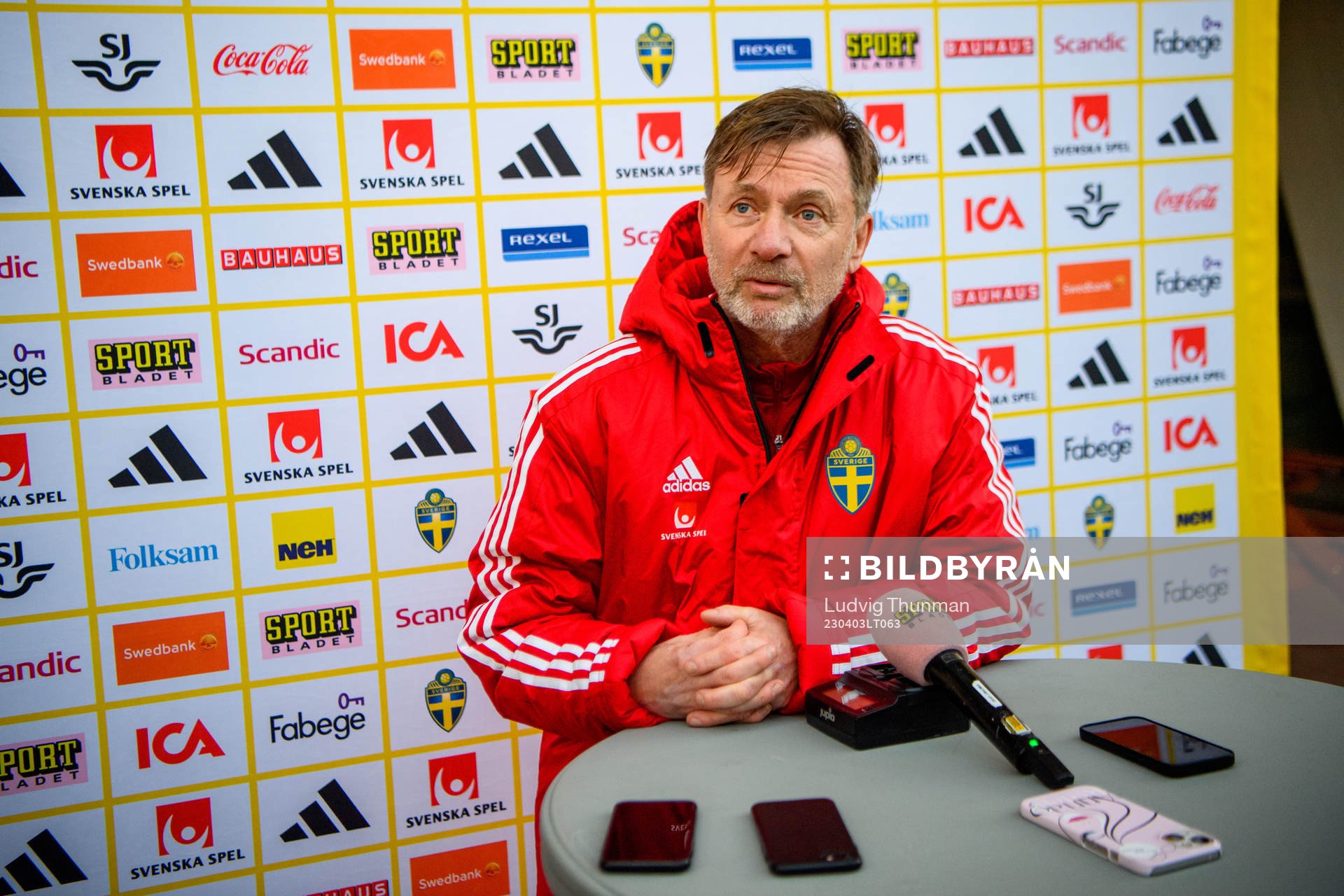 Head coach Peter Gerhardsson of the Swedish women's