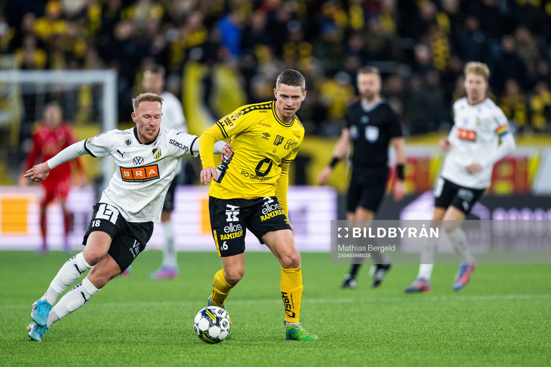 Häckens Mikkel Rygaard Jensen och Elfsborgs Andre Ibsen