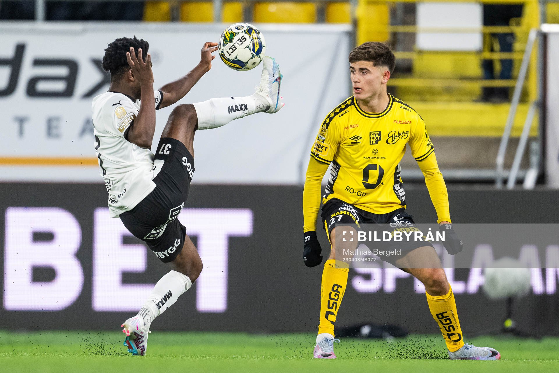 Häckens Ibrahim Sadiq och Elfsborgs Besfort Zeneli