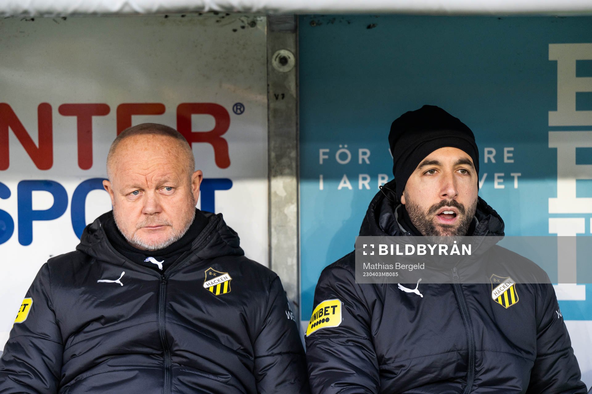 Häckens tränare Per-Mathias Høgmo och assisterande