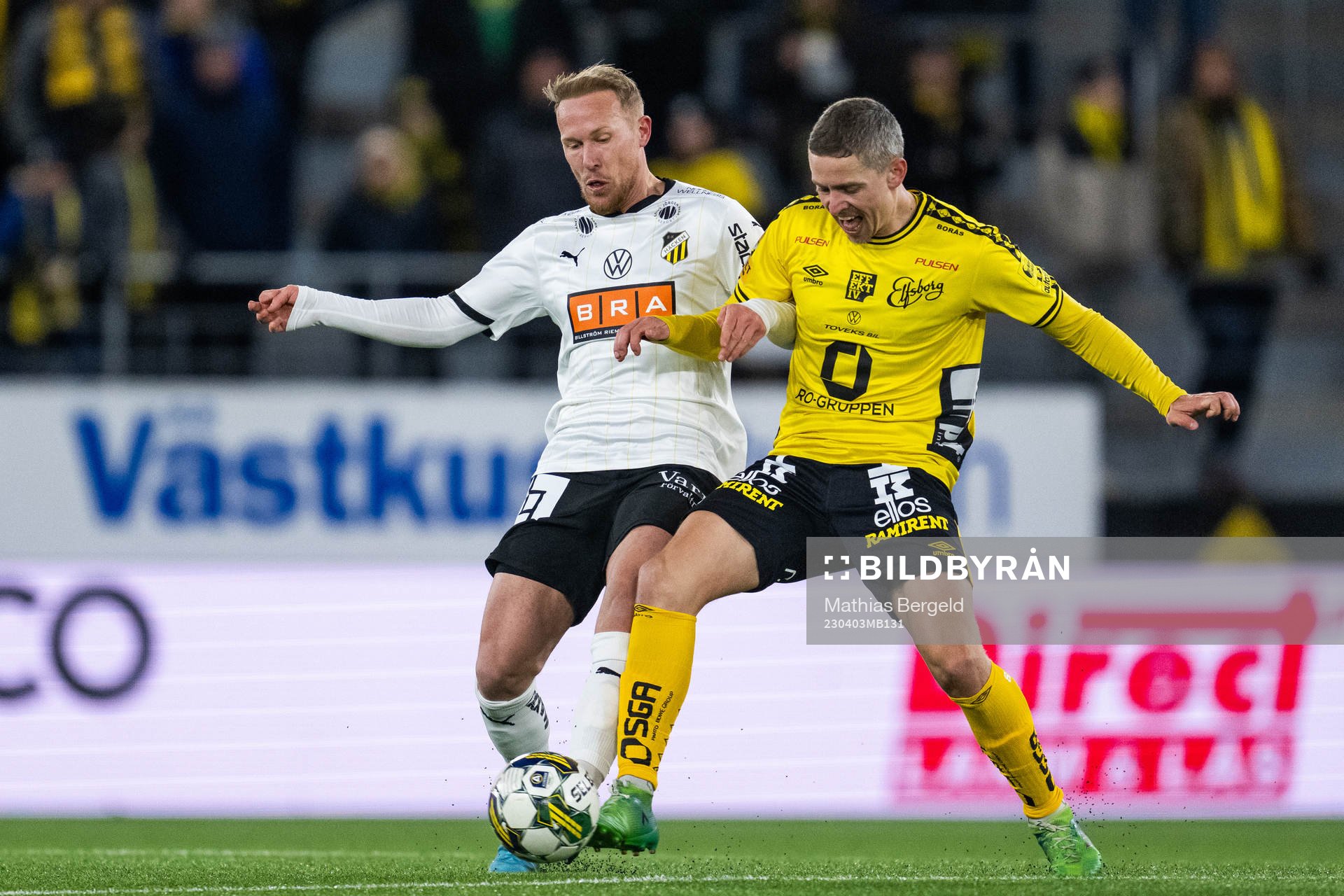 Häckens Mikkel Rygaard Jensen och Elfsborgs Andre Ibsen