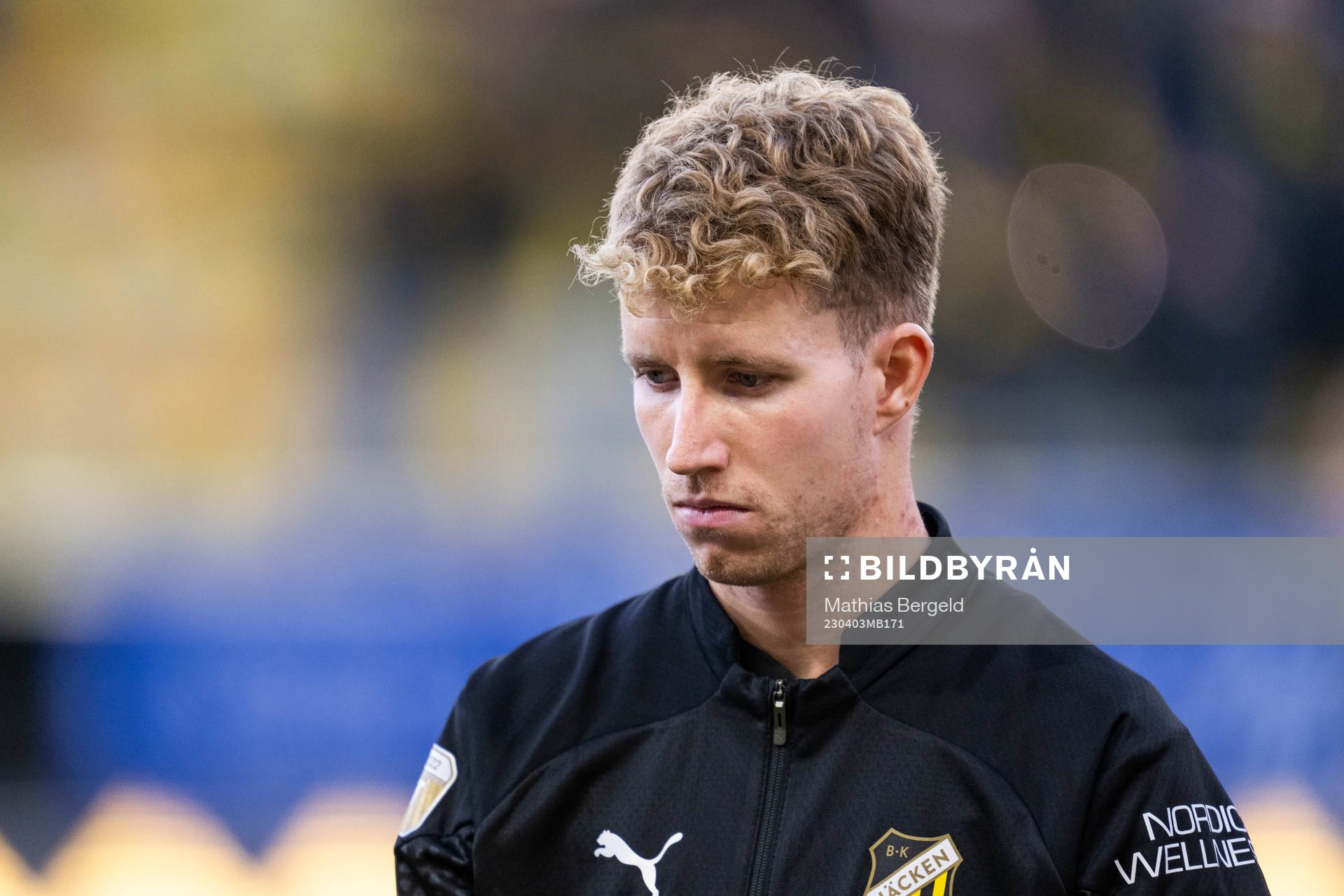 Häckens Samuel Gustafson vid line-up