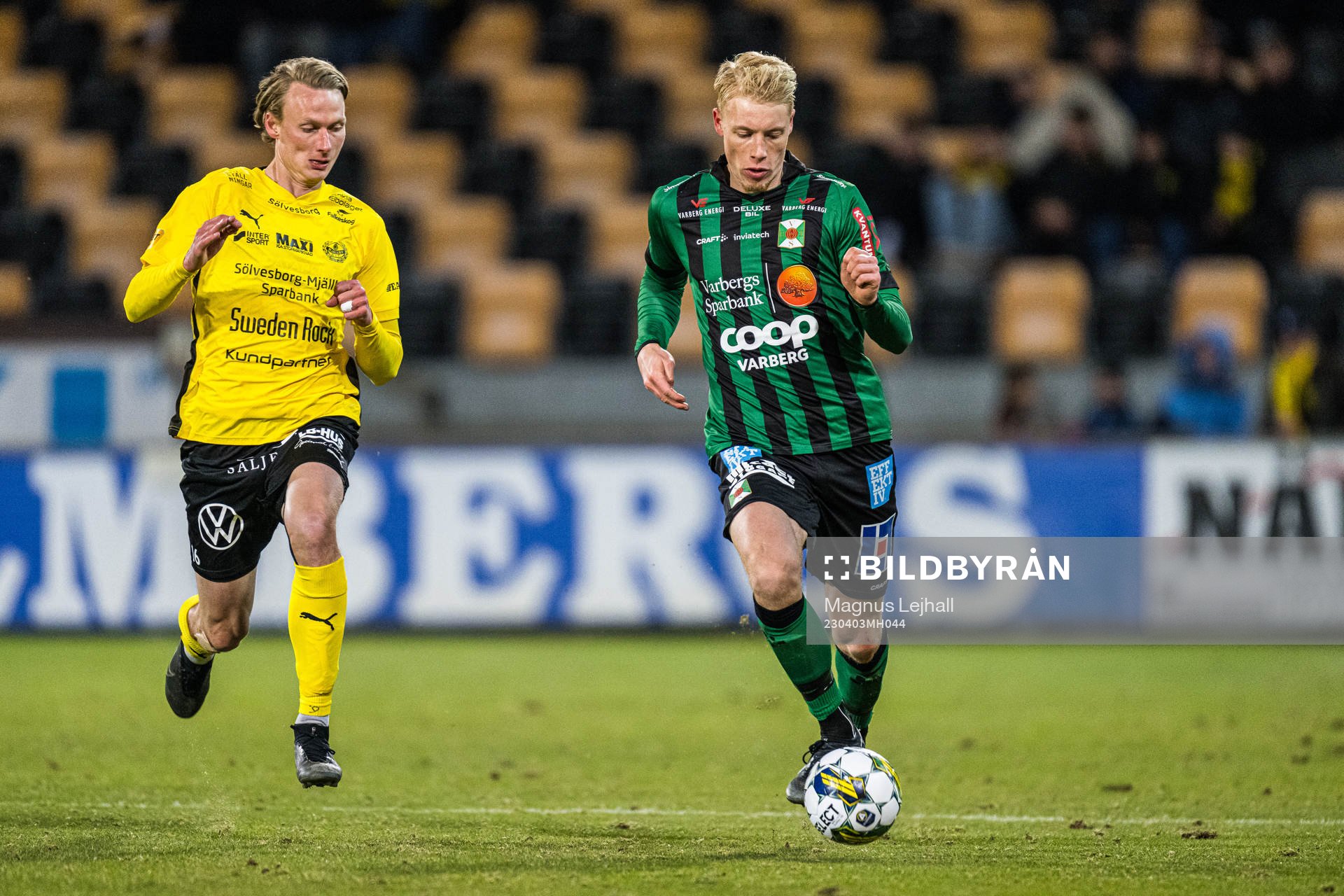 Varbergs Vilmer Rönnberg och Mjällbys Alexander Johansson