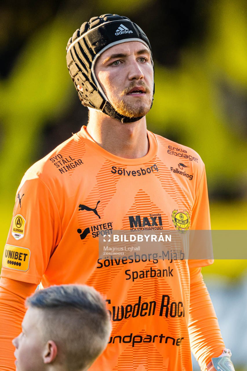 Mjällbys målvakt Noel Törnqvist
