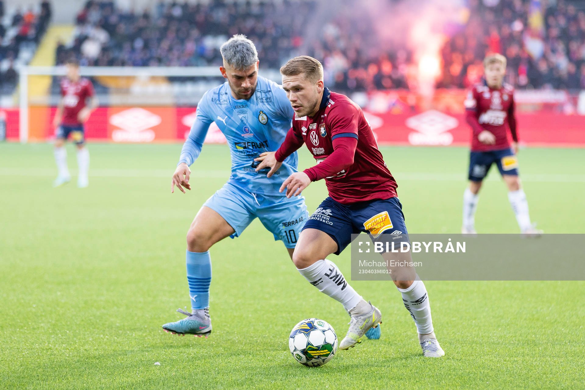 AFC Eskilstunas David Marcelo Palomino och Örgrytes Hampus