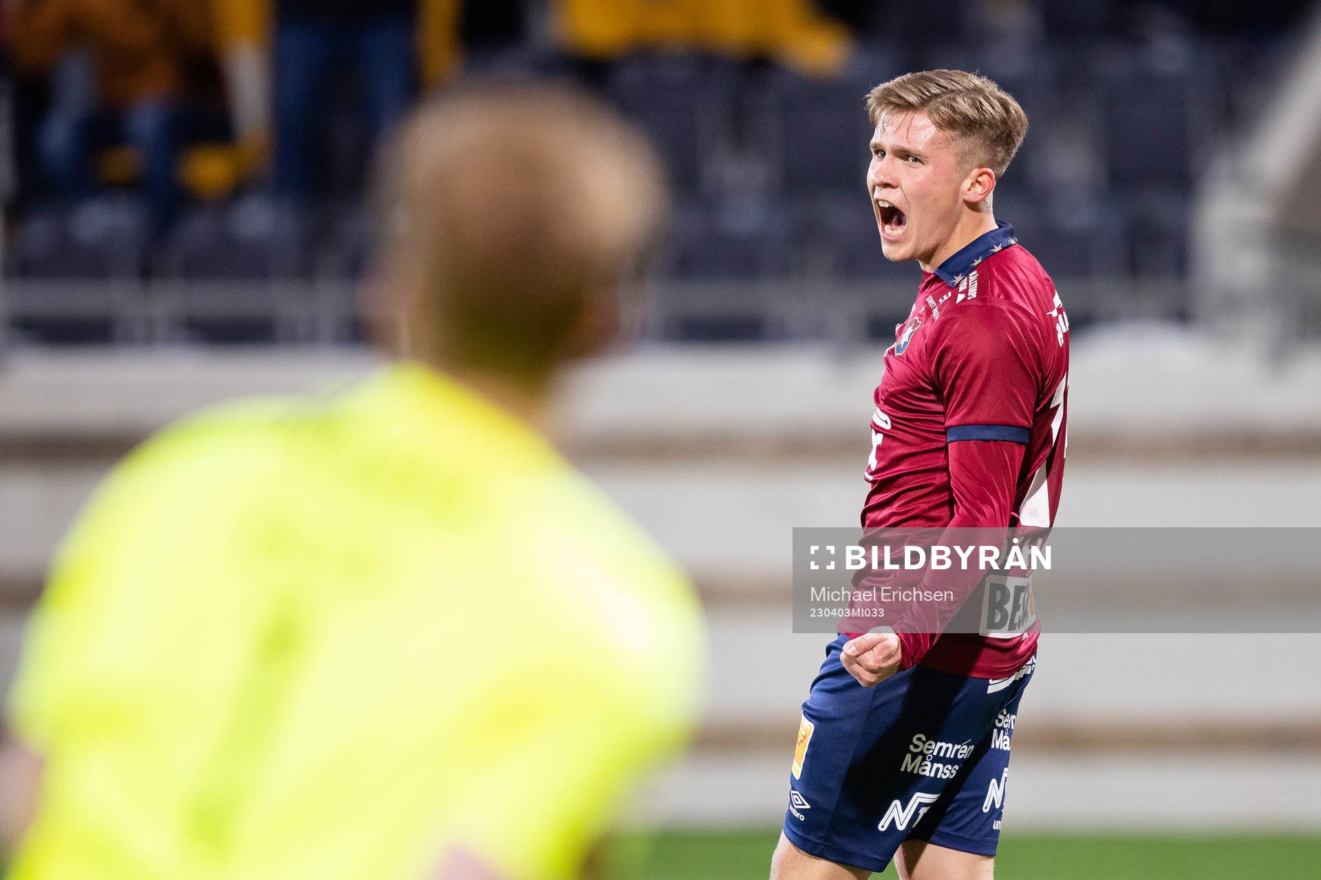 Örgrytes Isak Dahlqvist jublar