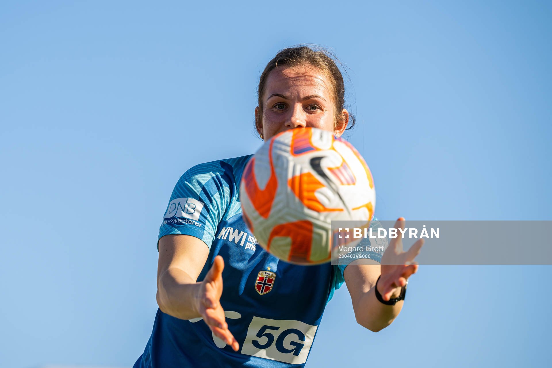 Tuva Hansen of the Norwegian women's national football team