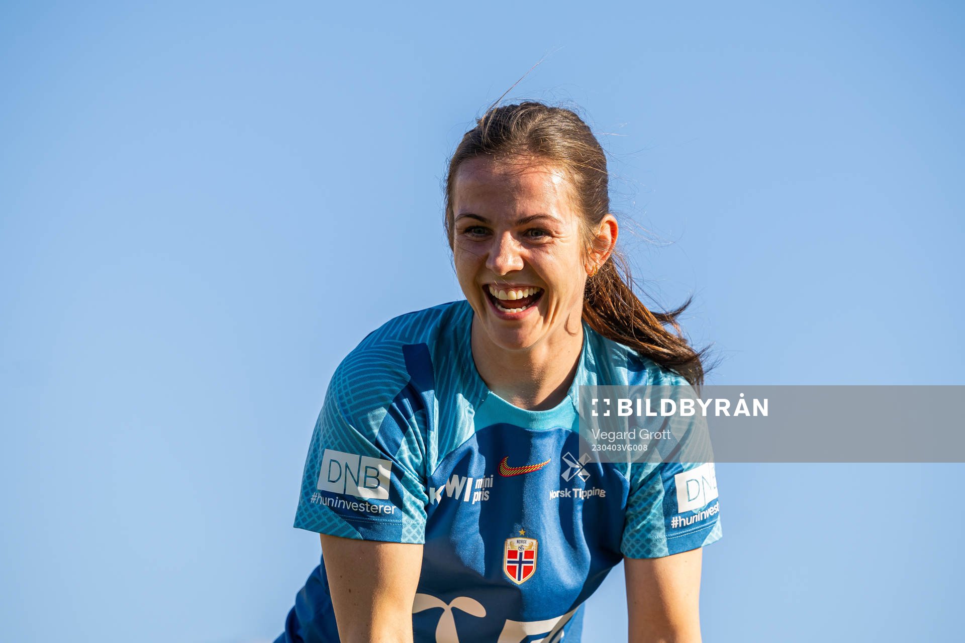 Tuva Hansen of the Norwegian women's national football team