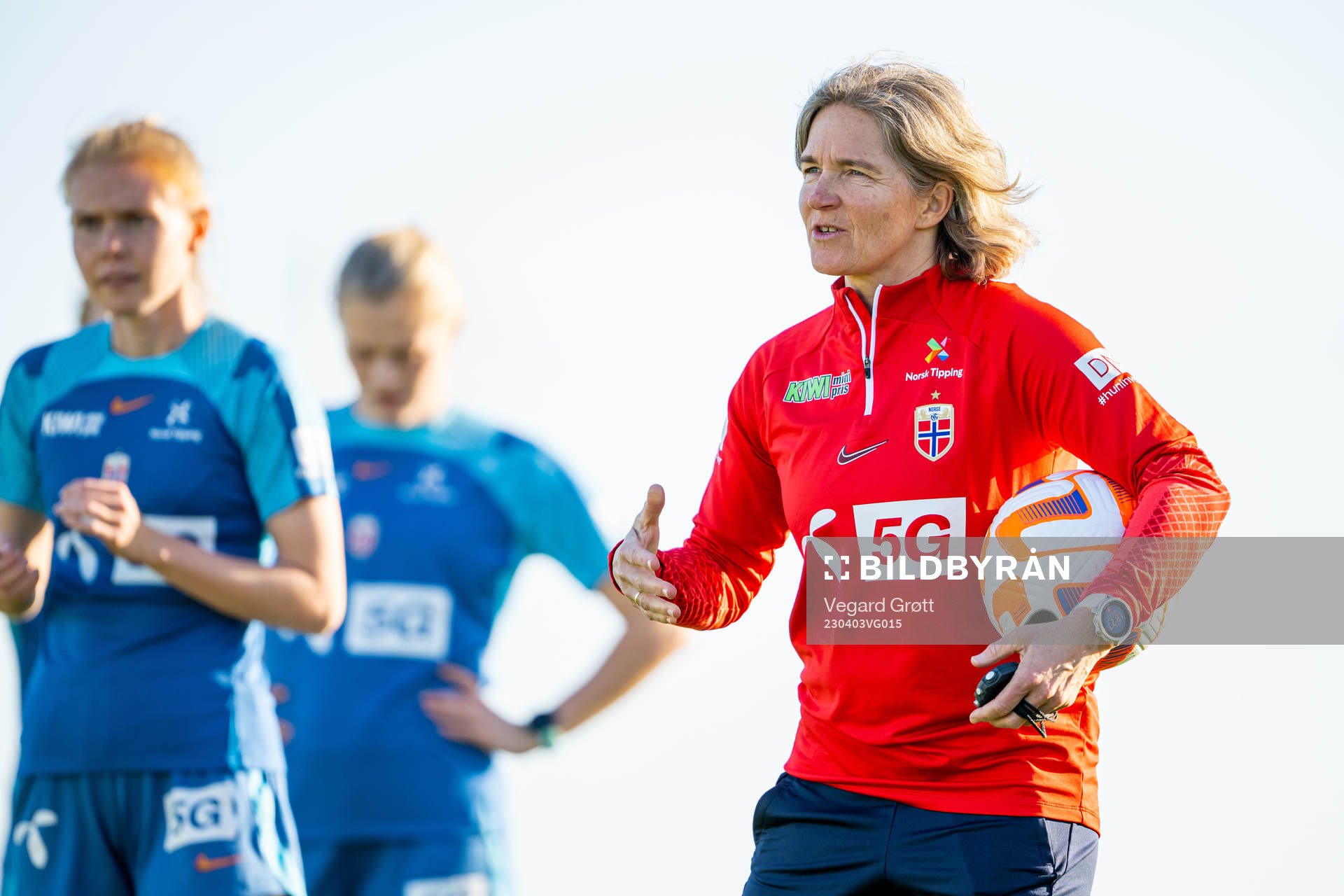 Hege Riise, head coach of the Norwegian women's national